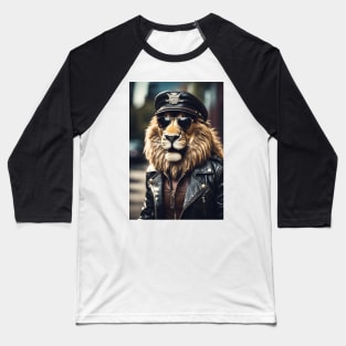 funny lion Baseball T-Shirt